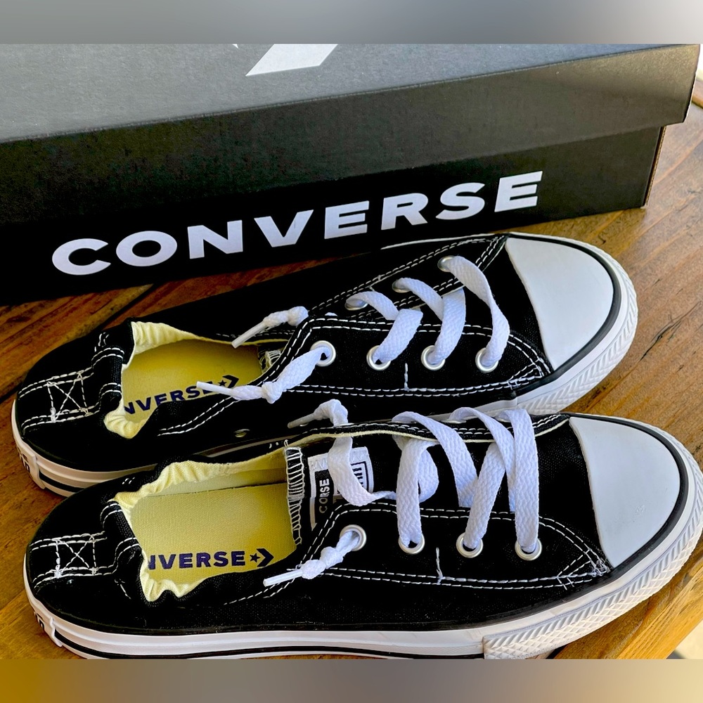 Converse CT Shoreline Slip Black White Youth 4